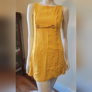 60s Mod Yellow Dress